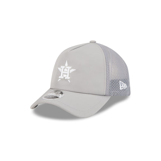 Houston Astros 2026 Batting Practice Gray 9FORTY APEX Trucker Hat - New Era Cap