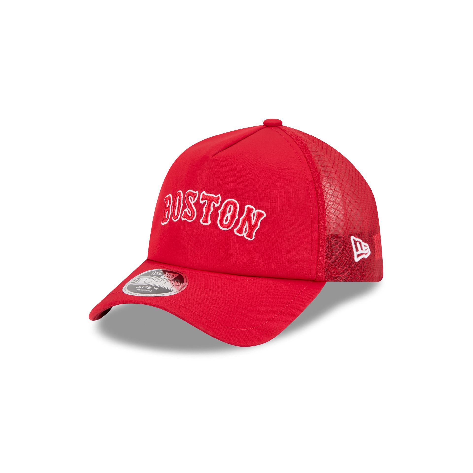 Boston Red Sox 2026 Batting Practice Alt Wordmark 9FORTY APEX Trucker Hat