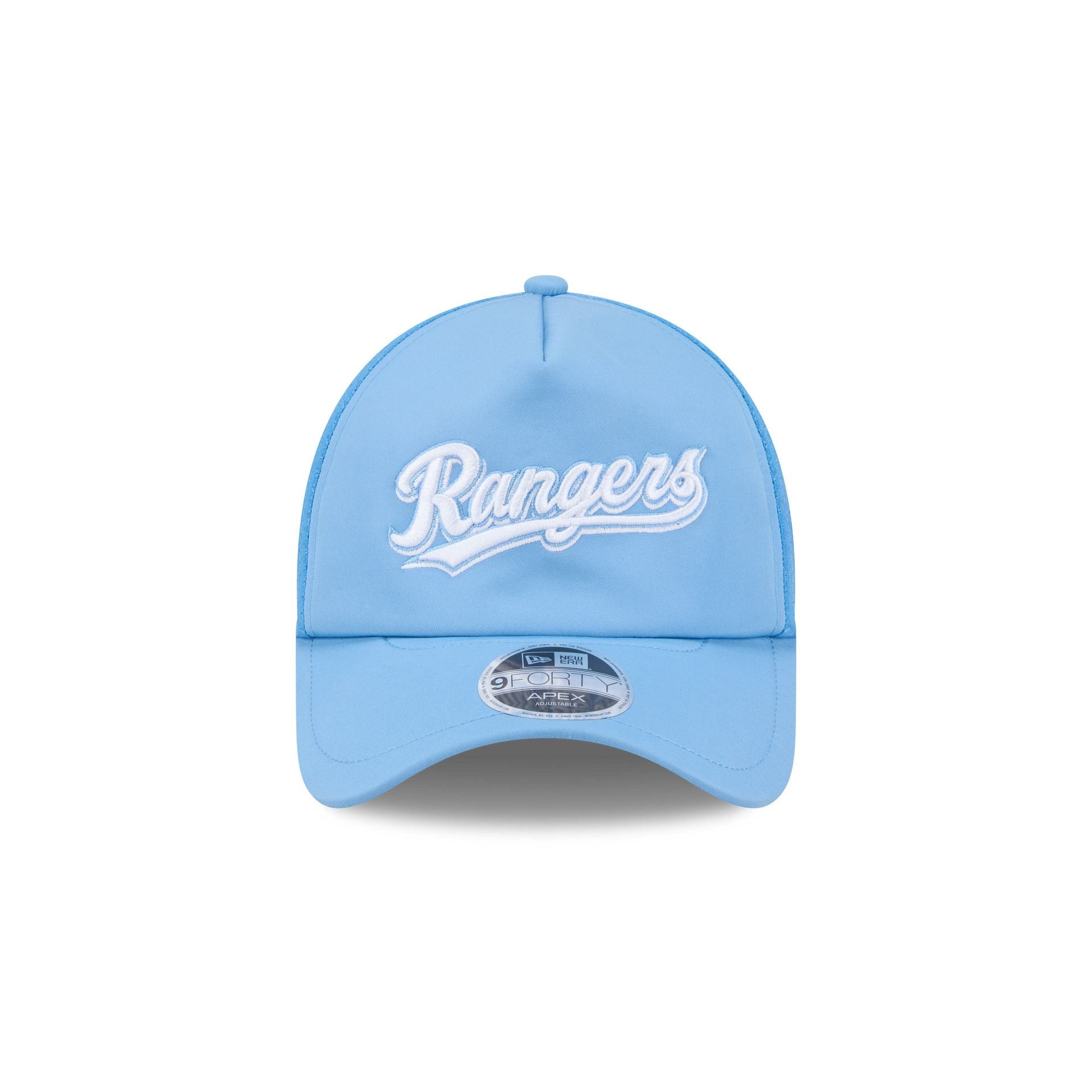 Texas Rangers 2026 Batting Practice Alt Wordmark 9FORTY APEX Trucker Hat