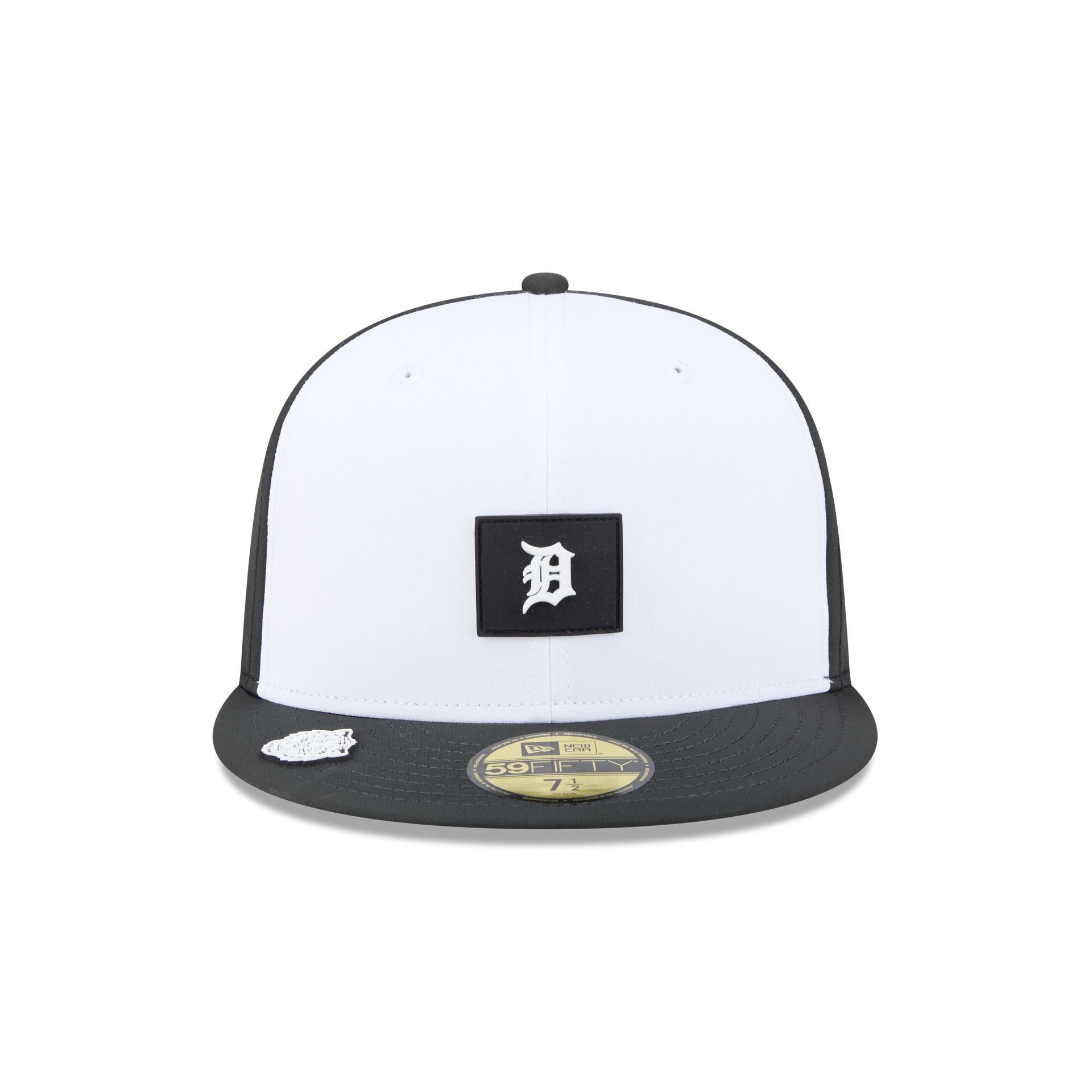 Detroit Tigers 2026 Clubhouse Black & White 59FIFTY Fitted Hat
