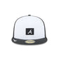 Atlanta Braves 2026 Clubhouse Black & White 59FIFTY Fitted Hat