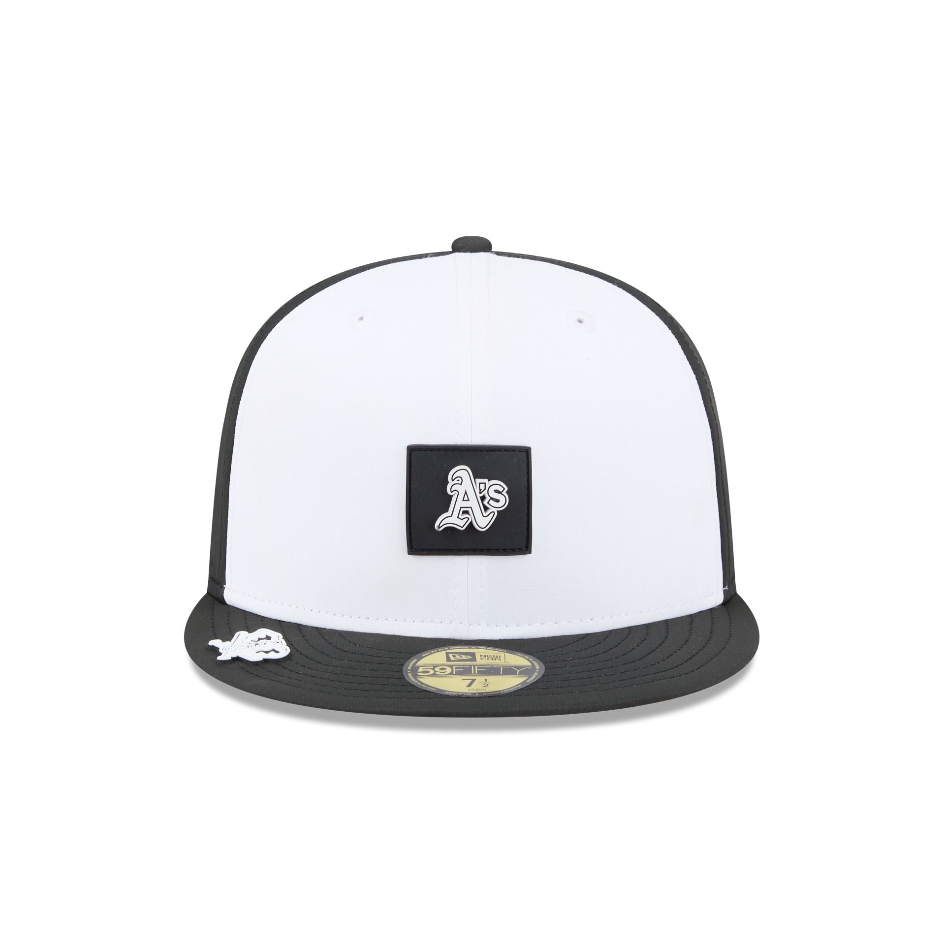 Athletics 2026 Clubhouse Black & White 59FIFTY Fitted Hat