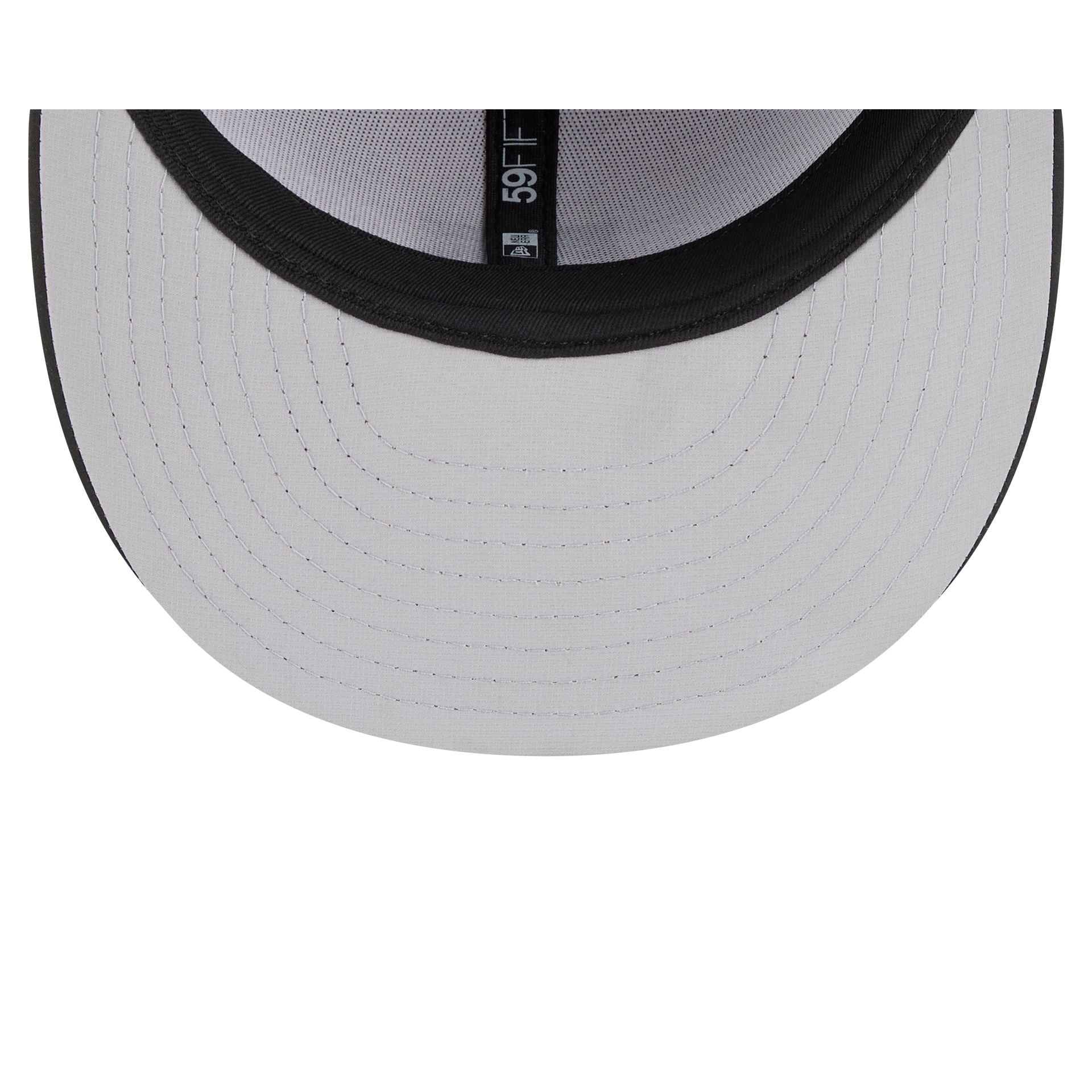 Athletics 2026 Clubhouse Black & White 59FIFTY Fitted Hat