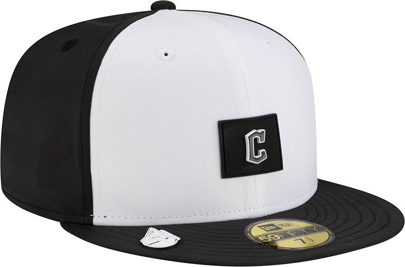 Cleveland Guardians 2026 Clubhouse Black & White 59FIFTY Fitted Hat