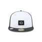 Cincinnati Reds 2026 Clubhouse Black & White 59FIFTY Fitted Hat