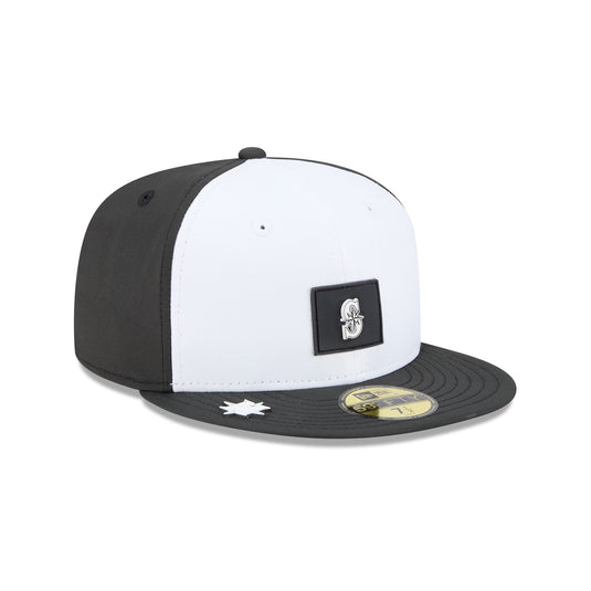 Seattle Mariners 2026 Clubhouse Black & White 59FIFTY Fitted Hat - New Era Cap