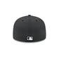 Milwaukee Brewers 2026 Clubhouse Black & White 59FIFTY Fitted Hat
