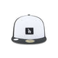 Los Angeles Dodgers 2026 Clubhouse Black & White 59FIFTY Fitted Hat