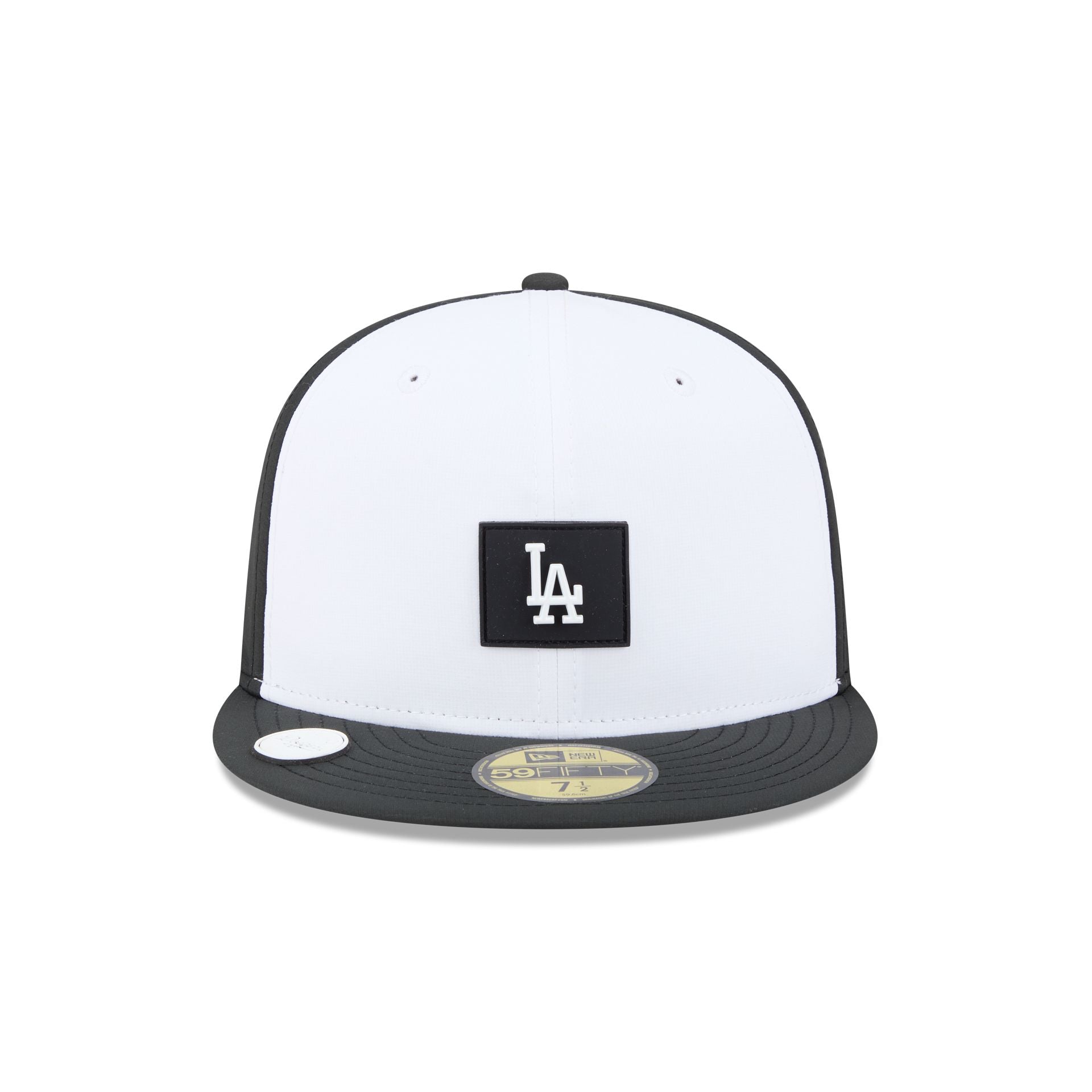 Los Angeles Dodgers 2026 Clubhouse Black & White 59FIFTY Fitted Hat