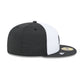 Miami Marlins 2026 Clubhouse Black & White 59FIFTY Fitted Hat