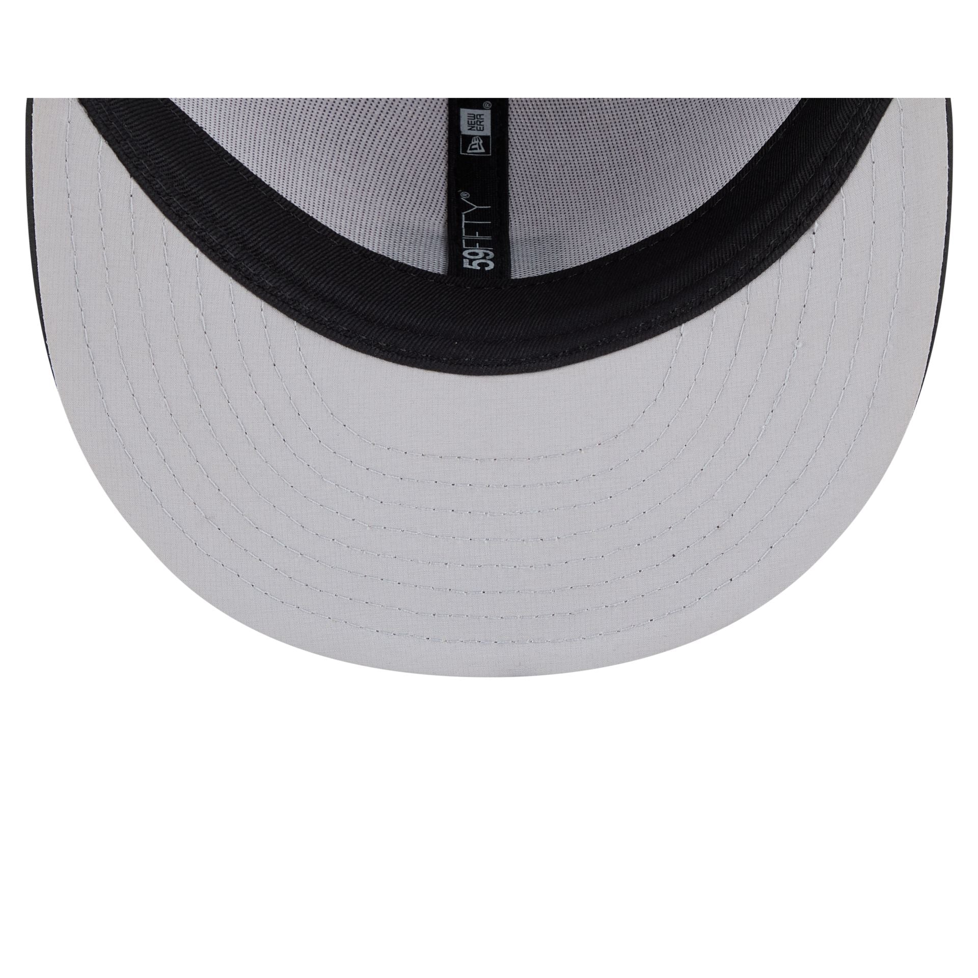 Miami Marlins 2026 Clubhouse Black & White 59FIFTY Fitted Hat