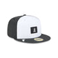 Los Angeles Angels 2026 Clubhouse Black & White 59FIFTY Fitted Hat