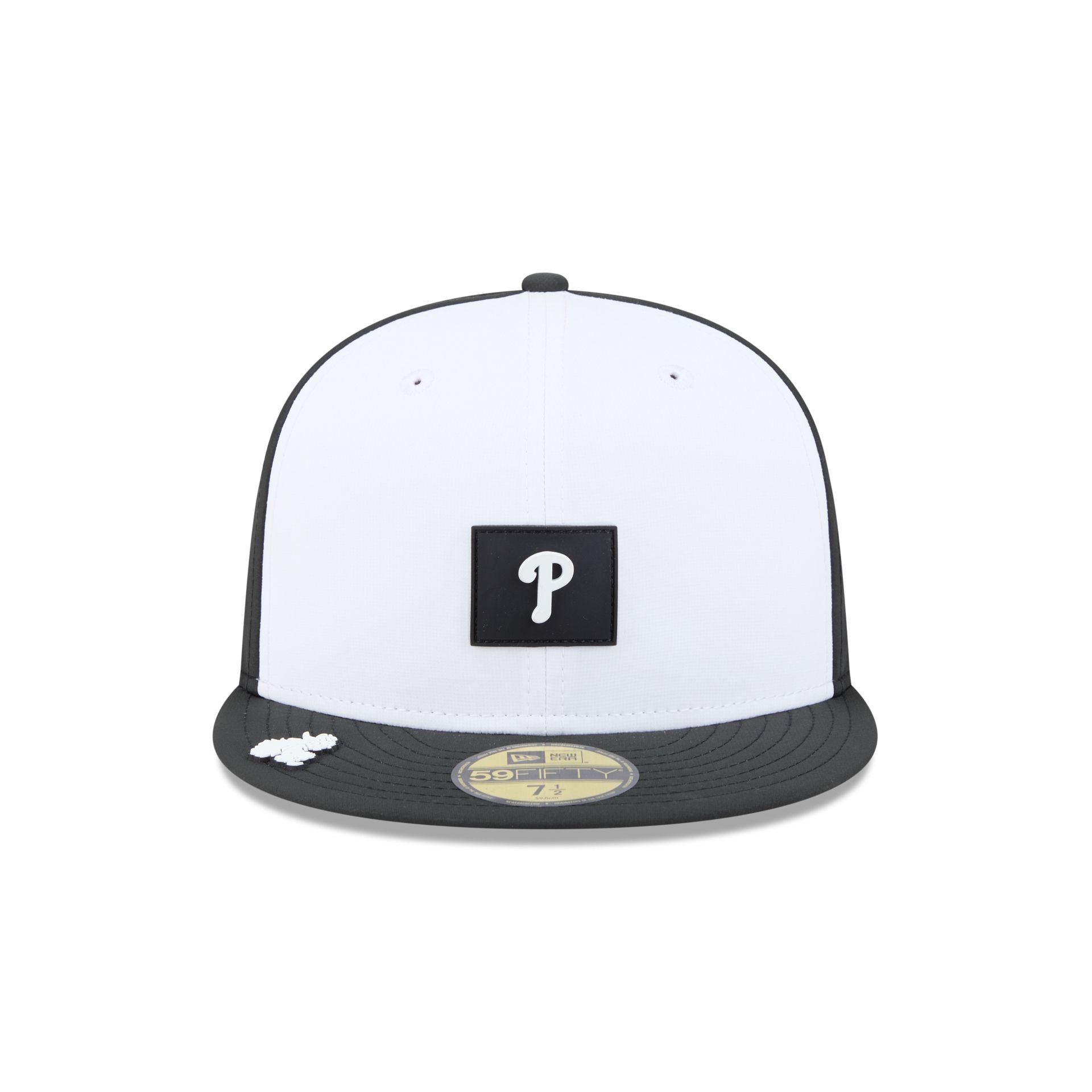 Philadelphia Phillies 2026 Clubhouse Black & White 59FIFTY Fitted Hat