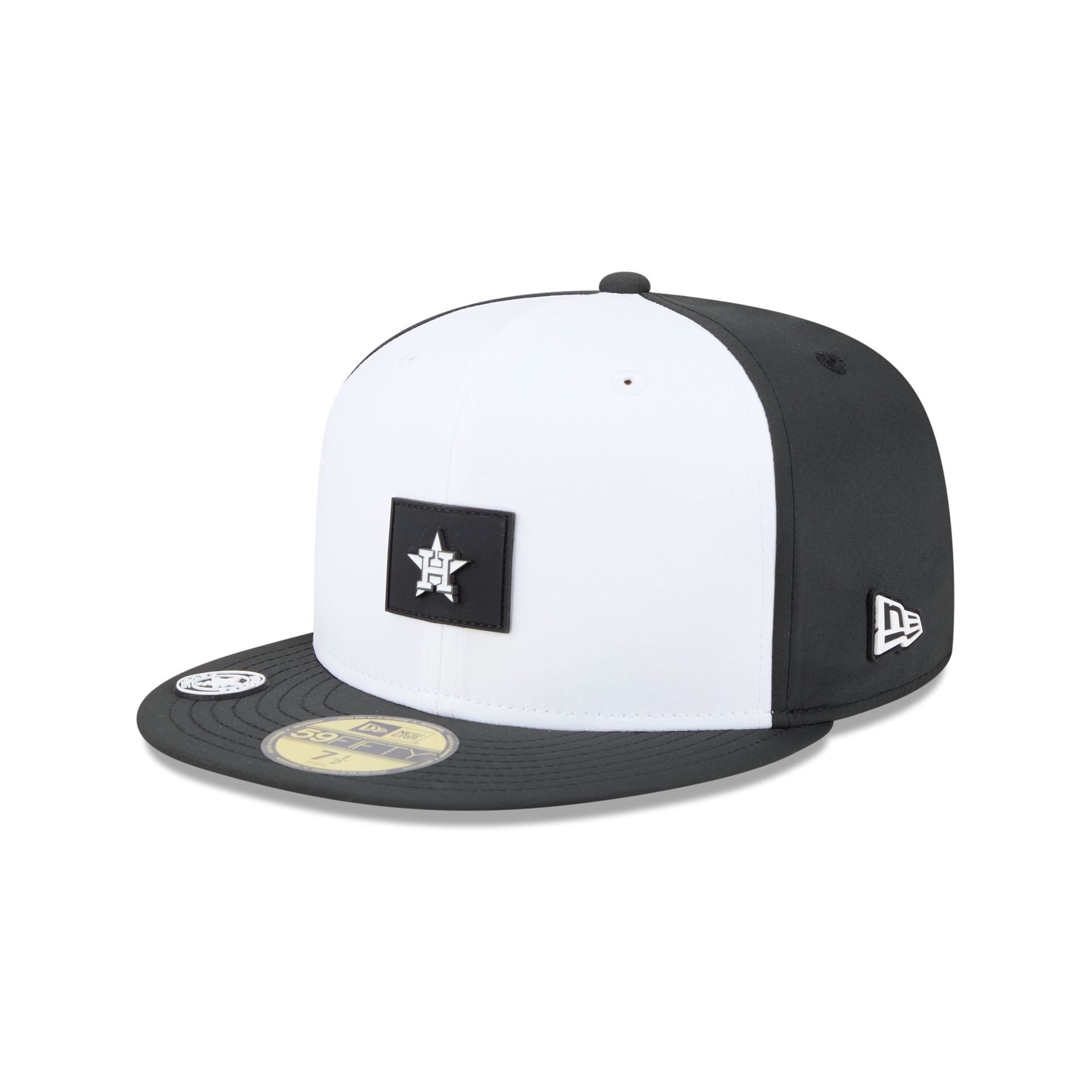 Houston Astros 2026 Clubhouse Black & White 59FIFTY Fitted Hat
