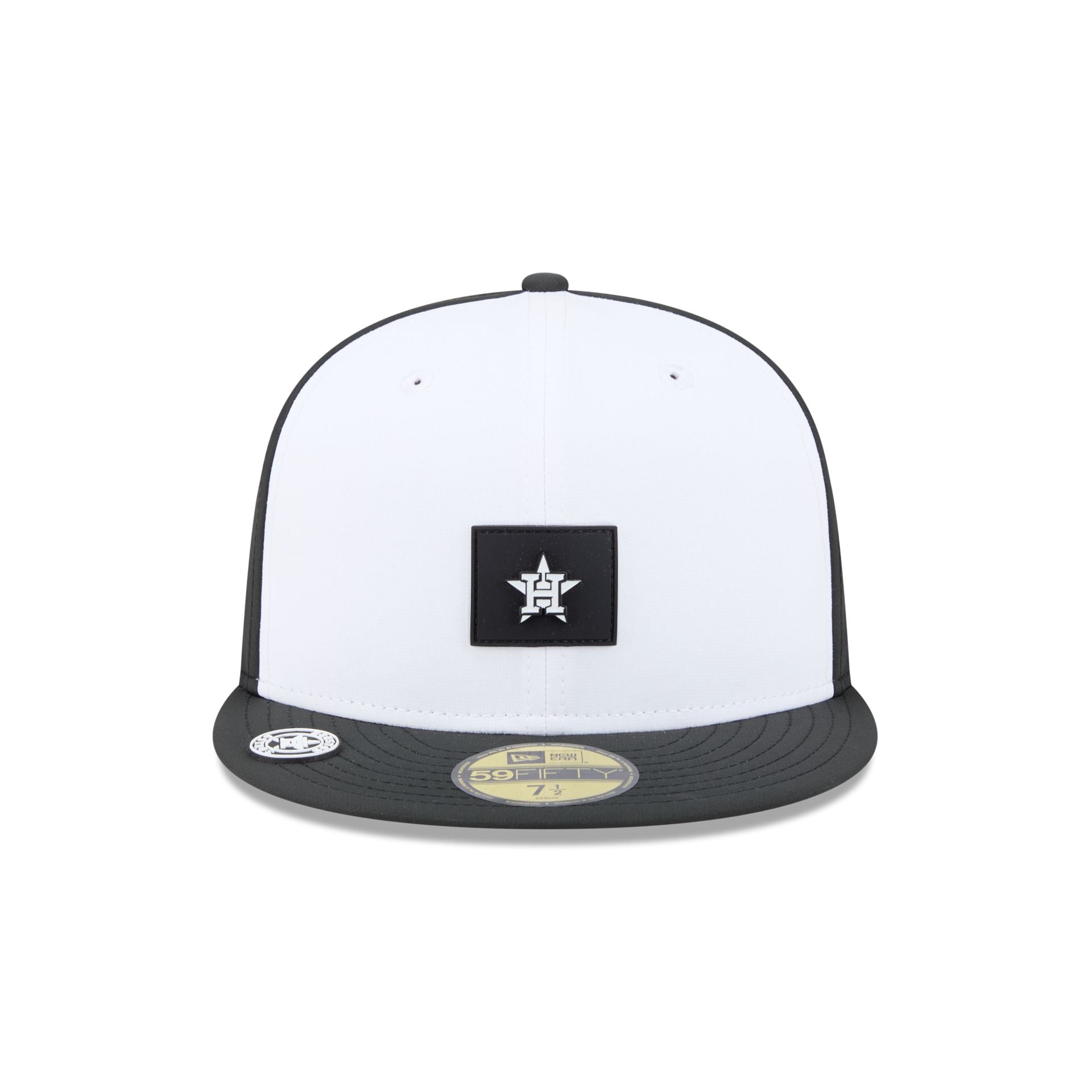 Houston Astros 2026 Clubhouse Black & White 59FIFTY Fitted Hat