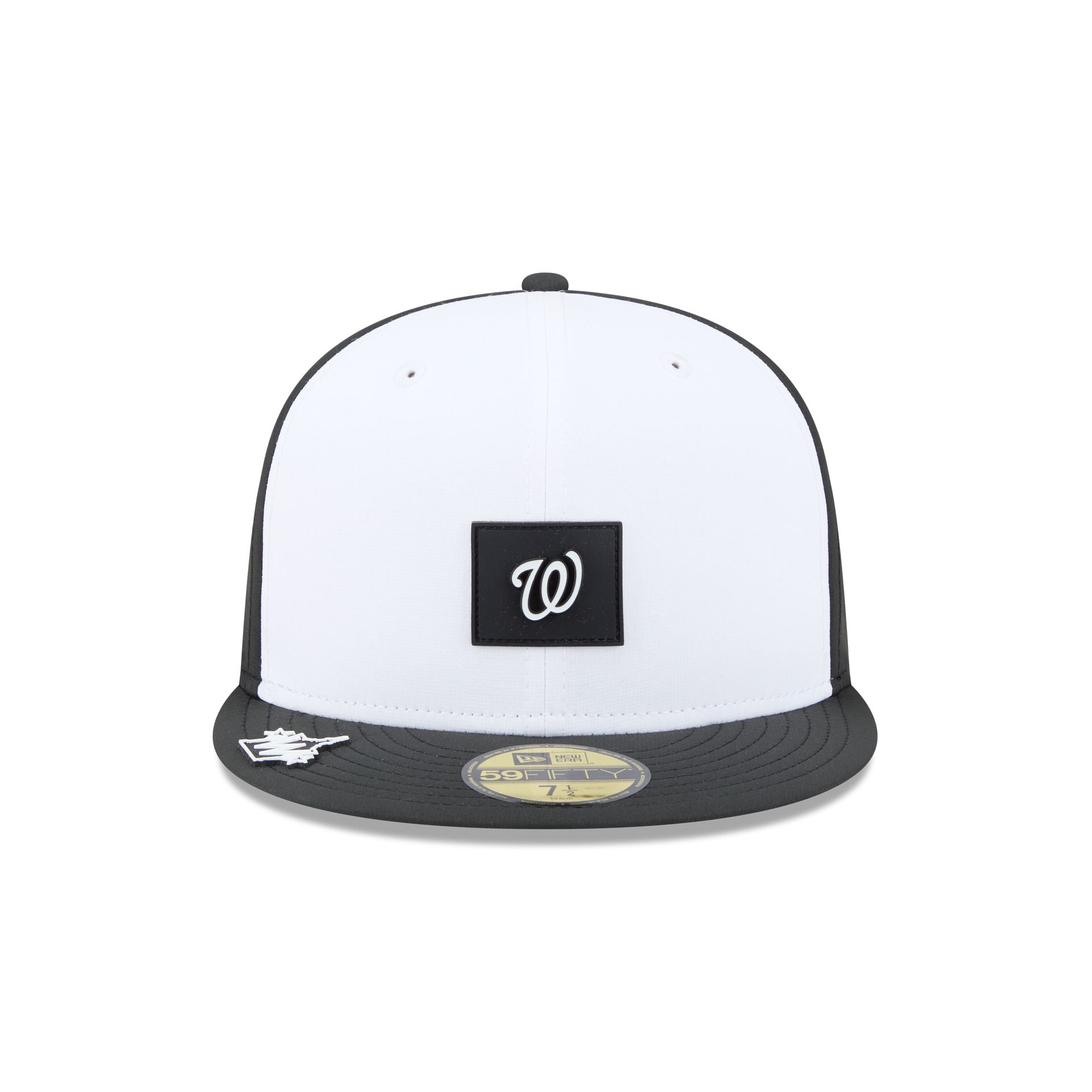 Washington Nationals 2026 Clubhouse Black & White 59FIFTY Fitted Hat