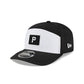 Pittsburgh Pirates 2026 Clubhouse Black & White Split Panel 9SEVENTY Stretch-Snap Hat