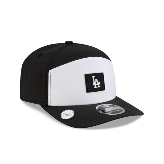 Los Angeles Dodgers 2026 Clubhouse Black & White Split Panel 9SEVENTY Stretch-Snap Hat - New Era Cap