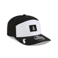 Los Angeles Angels 2026 Clubhouse Black & White Split Panel 9SEVENTY Stretch-Snap Hat