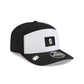 Seattle Mariners 2026 Clubhouse Black & White Split Panel 9SEVENTY Stretch-Snap Hat