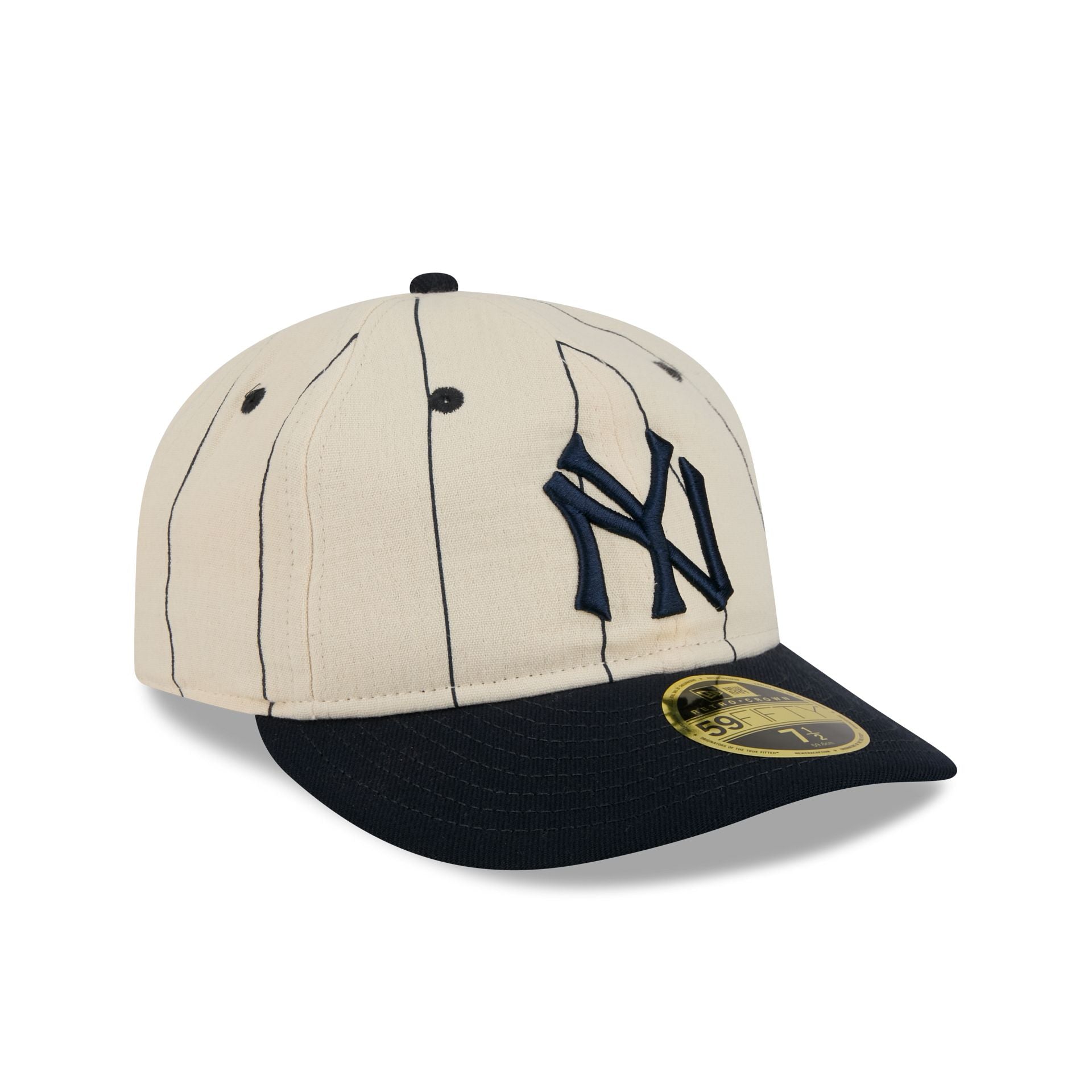 New York Yankees Linen Pinstripe Retro Crown 59FIFTY Fitted Hat
