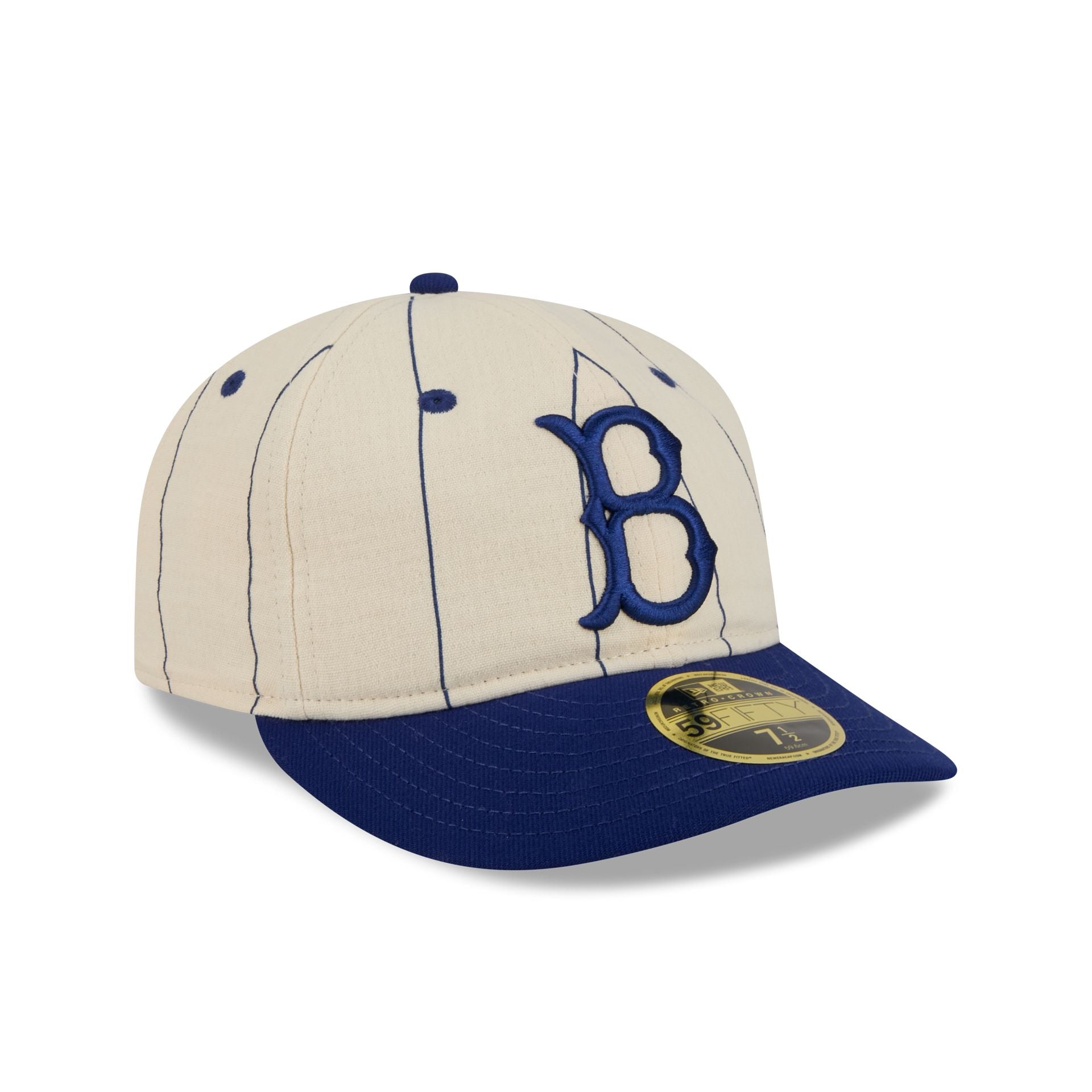 Brooklyn Dodgers Linen Pinstripe Retro Crown 59FIFTY Fitted Hat