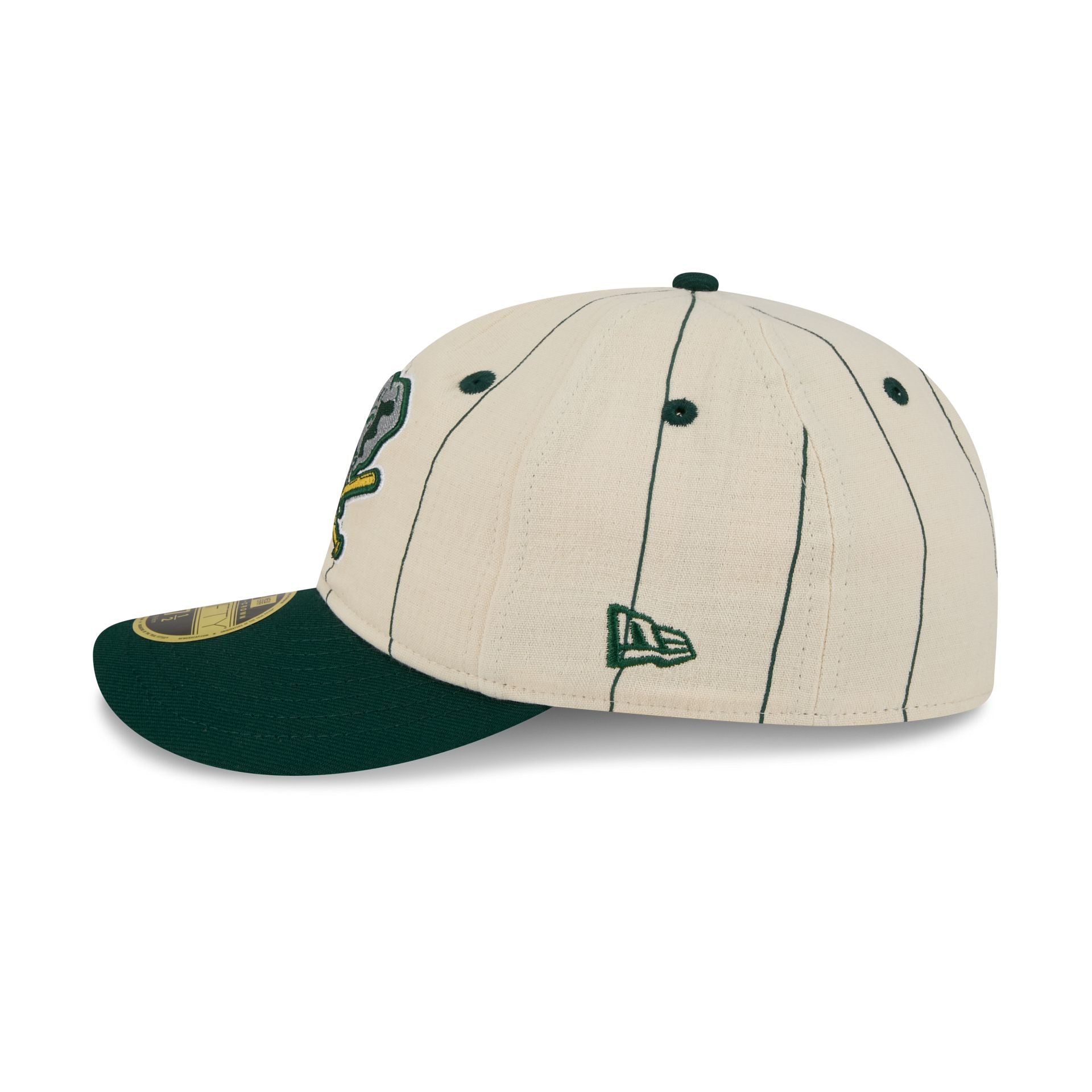 Athletics Linen Pinstripe Retro Crown 59FIFTY Fitted Hat