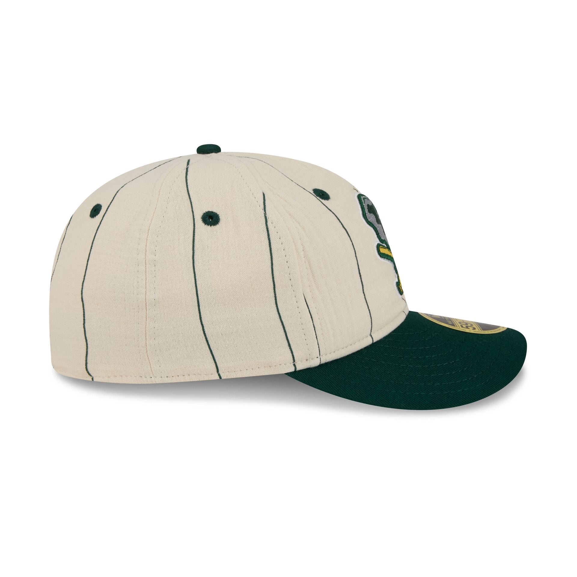 Athletics Linen Pinstripe Retro Crown 59FIFTY Fitted Hat