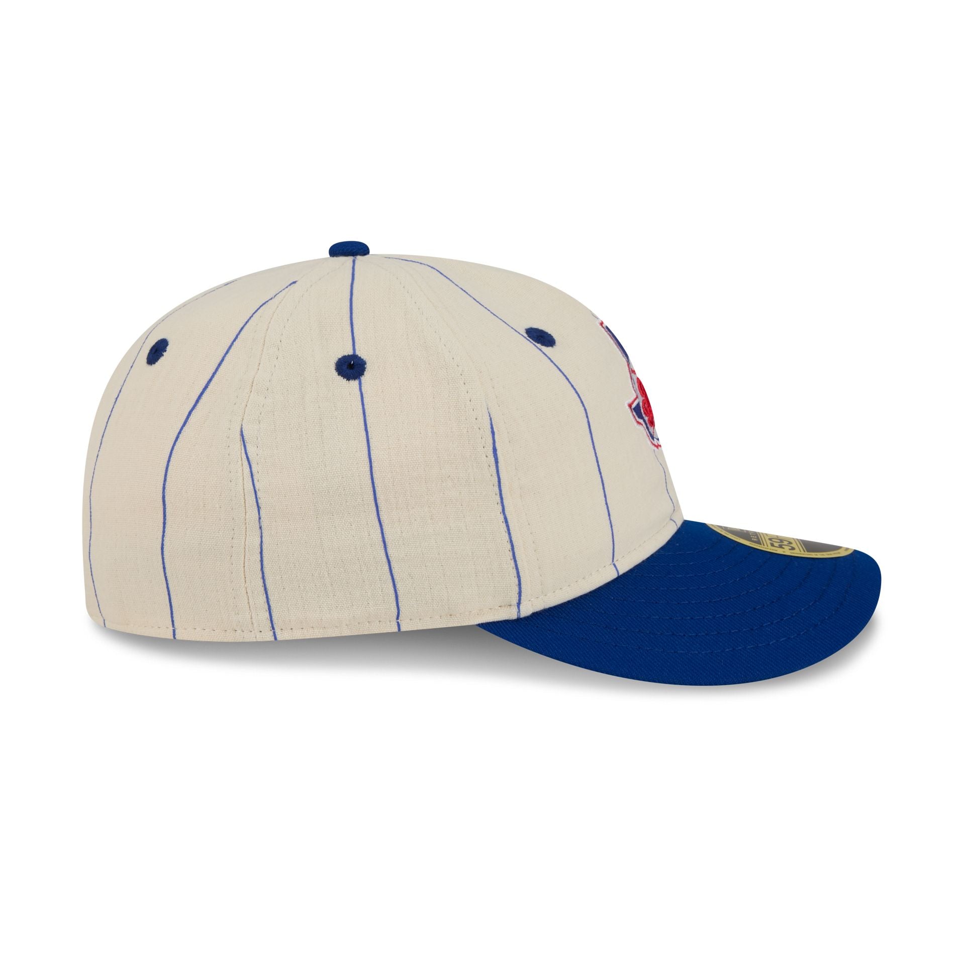 Texas Rangers Linen Pinstripe Retro Crown 59FIFTY Fitted Hat