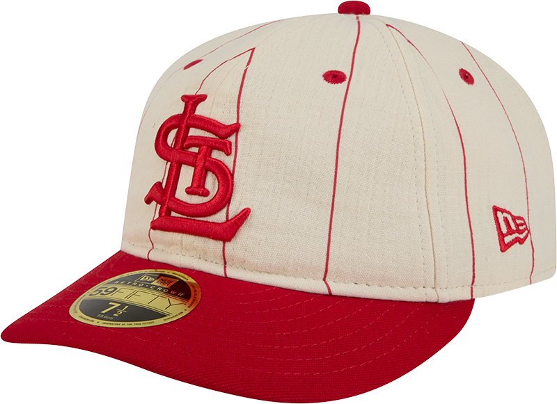 St. Louis Cardinals Linen Pinstripe Retro Crown 59FIFTY Fitted Hat