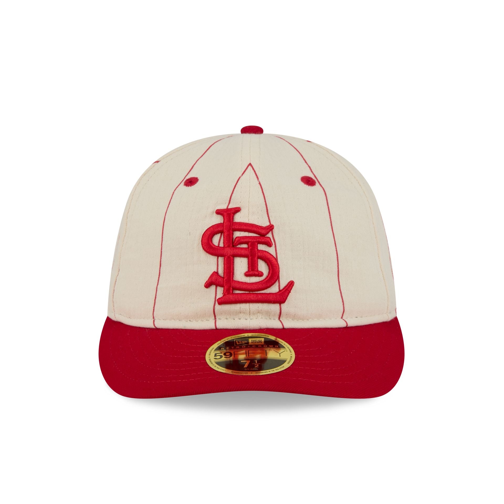 St. Louis Cardinals Linen Pinstripe Retro Crown 59FIFTY Fitted Hat