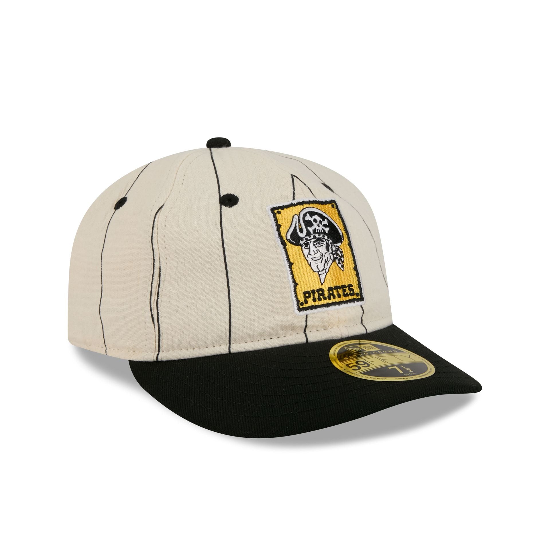 Pittsburgh Pirates Linen Pinstripe Retro Crown 59FIFTY Fitted Hat