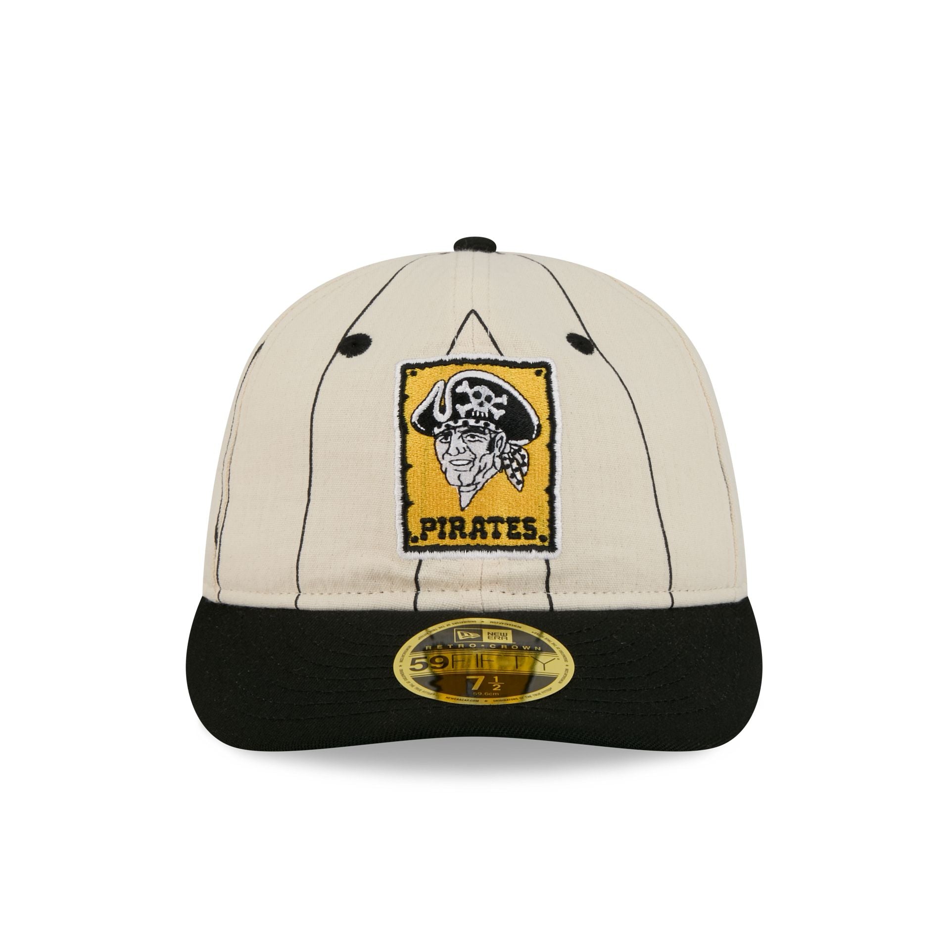 Pittsburgh Pirates Linen Pinstripe Retro Crown 59FIFTY Fitted Hat