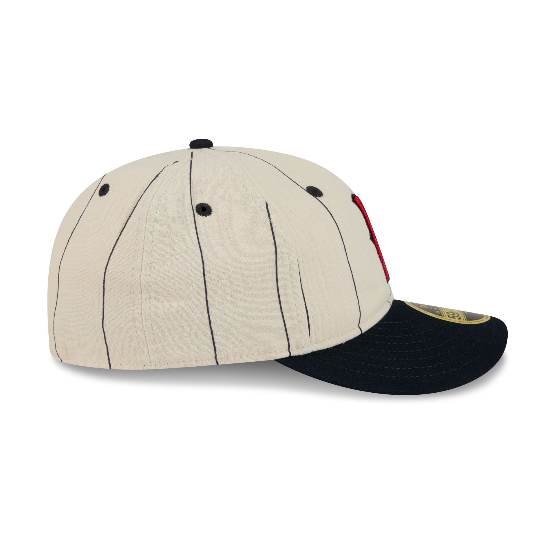 Boston Red Sox Linen Pinstripe Retro Crown 59FIFTY Fitted Hat