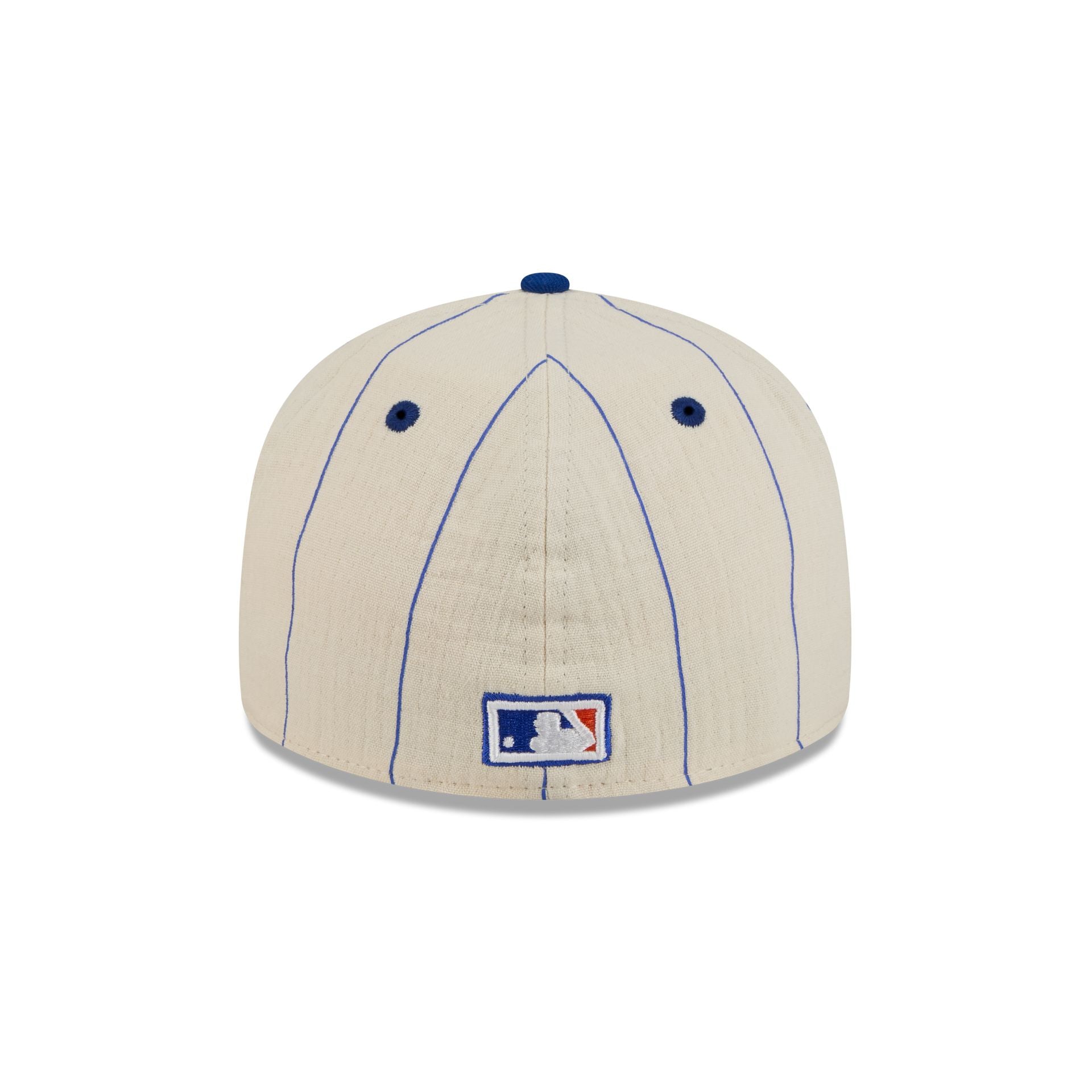 New York Mets Linen Pinstripe Retro Crown 59FIFTY Fitted Hat