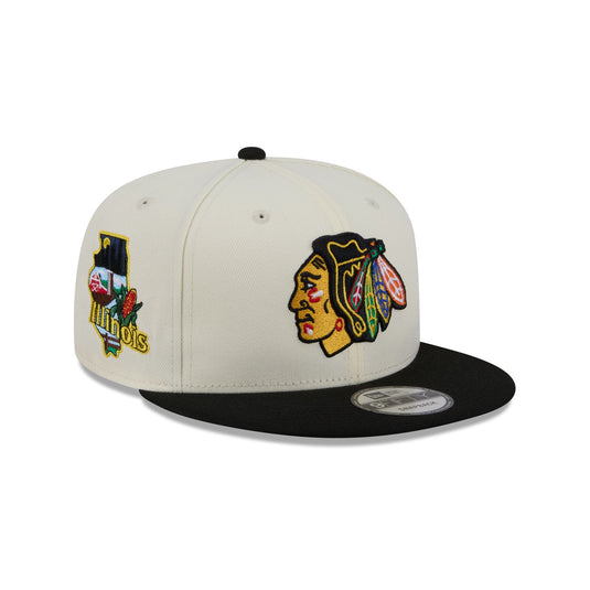 Chicago Blackhawks Localized 9FIFTY Snapback Hat - New Era Cap