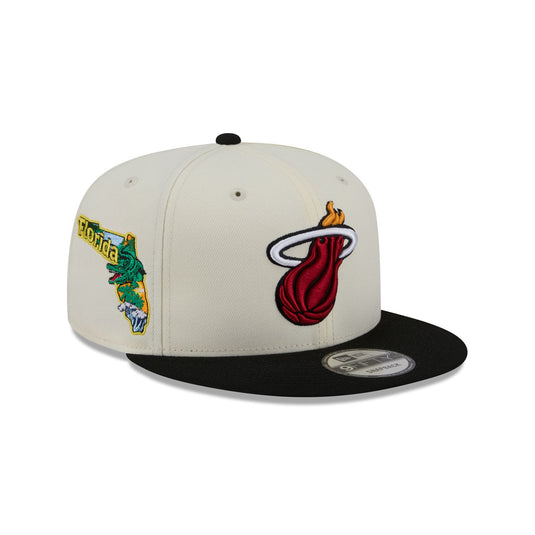 Miami Heat Localized 9FIFTY Snapback Hat - New Era Cap
