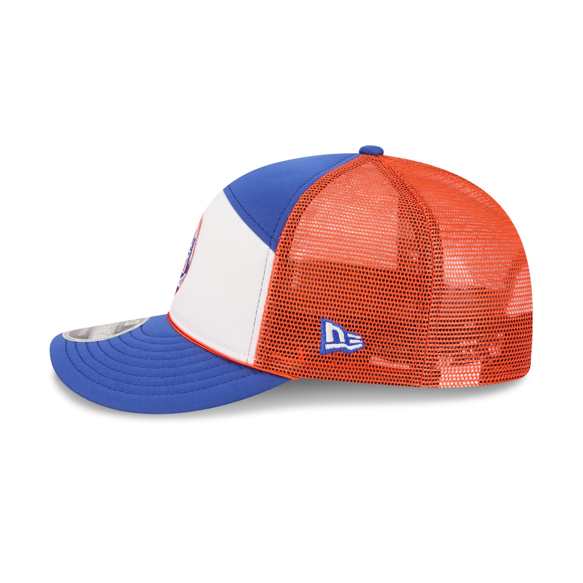 New York Mets Blocked Split Panel 9FIFTY Trucker Hat