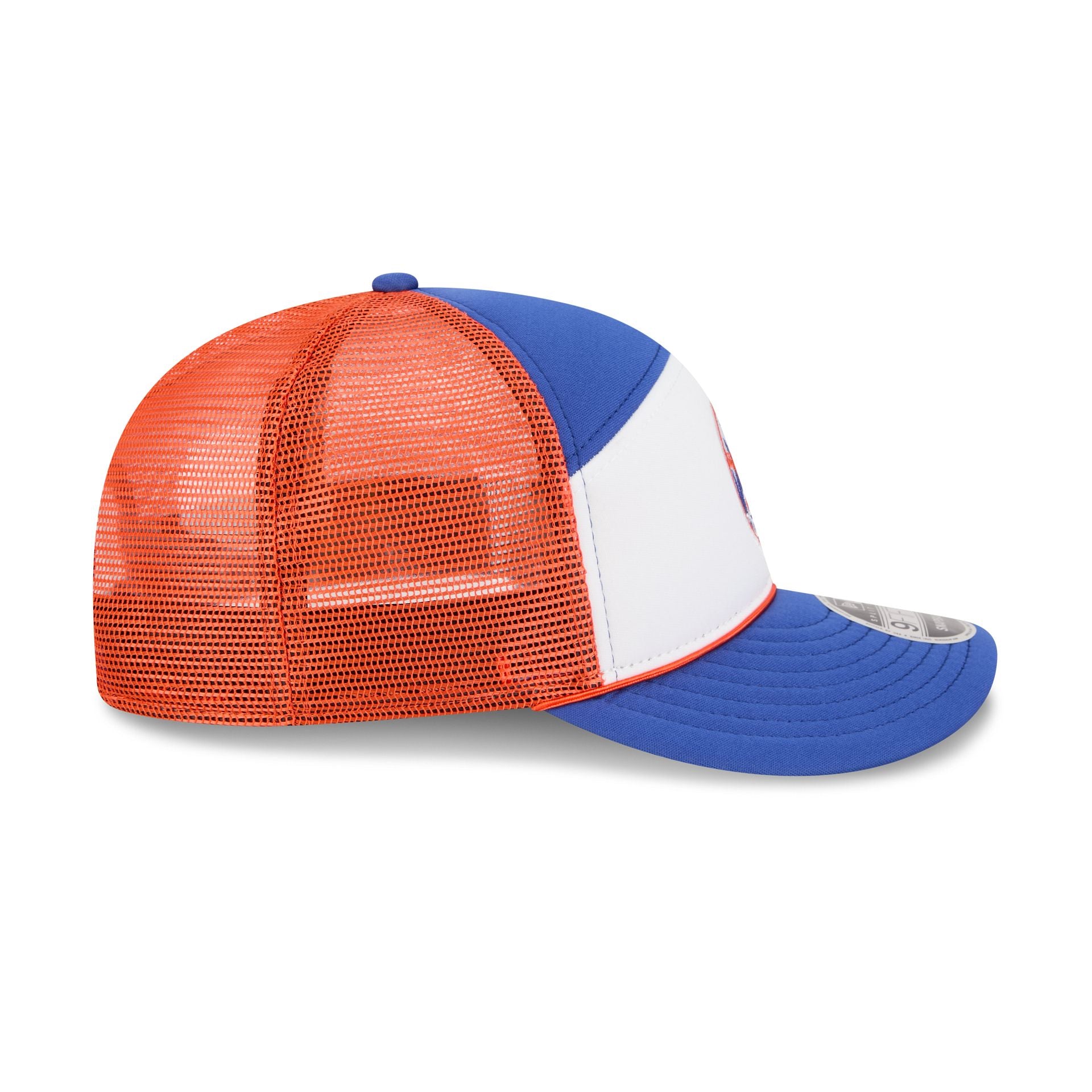 New York Mets Blocked Split Panel 9FIFTY Trucker Hat