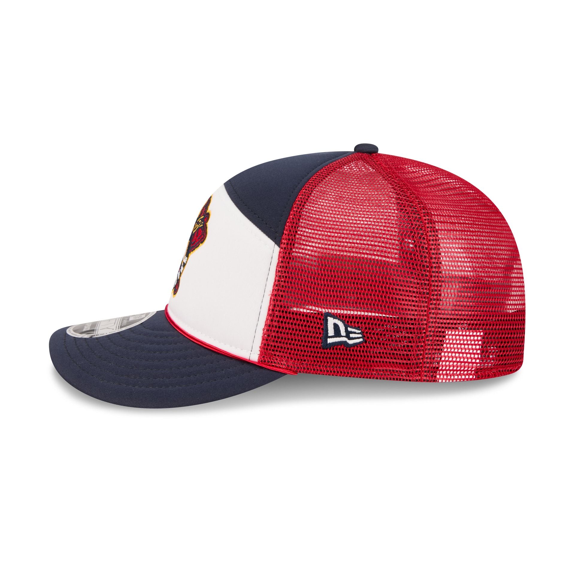 Atlanta Braves Blocked Split Panel 9FIFTY Trucker Hat