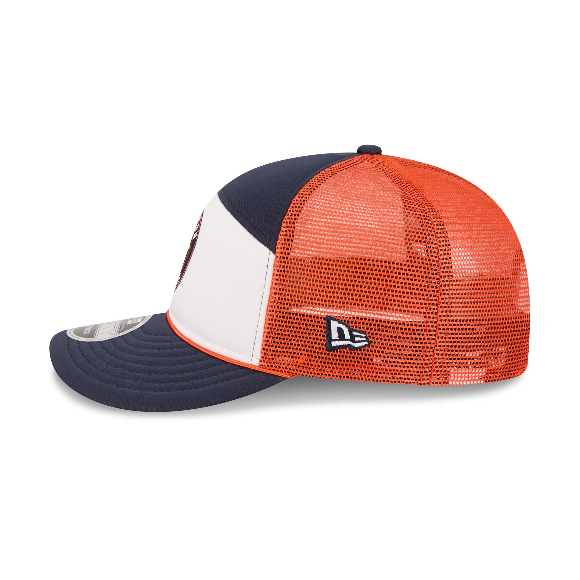 Houston Astros Blocked Split Panel 9FIFTY Trucker Hat