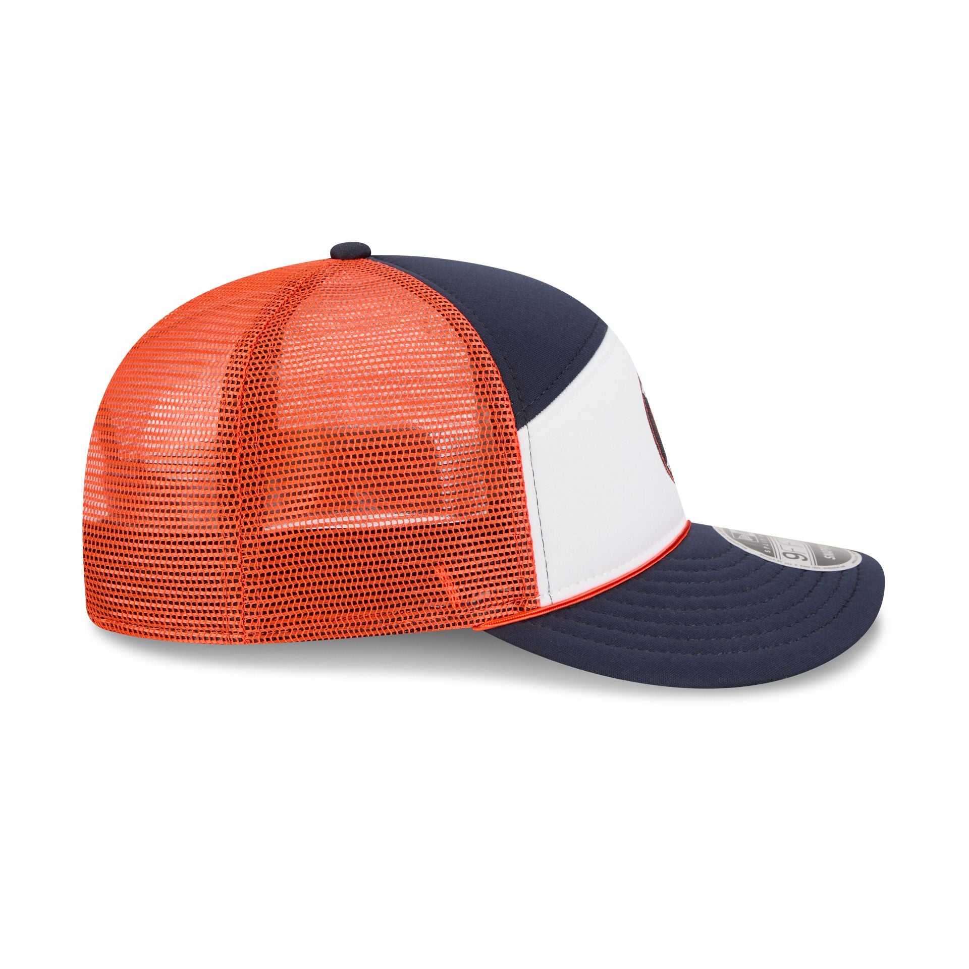 Houston Astros Blocked Split Panel 9FIFTY Trucker Hat