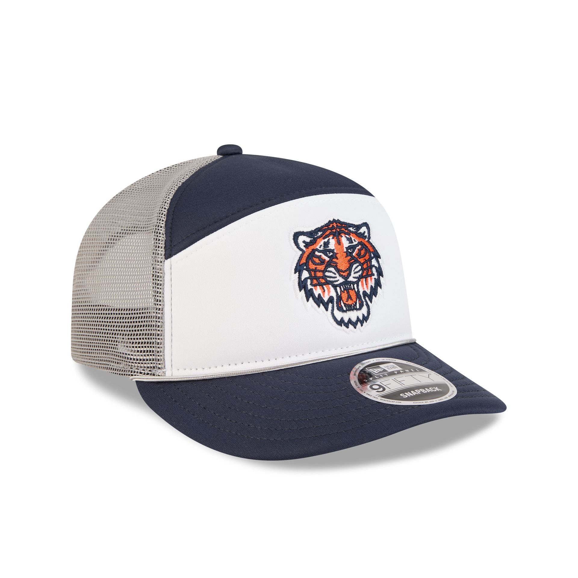 Detroit Tigers Blocked Split Panel 9FIFTY Trucker Hat