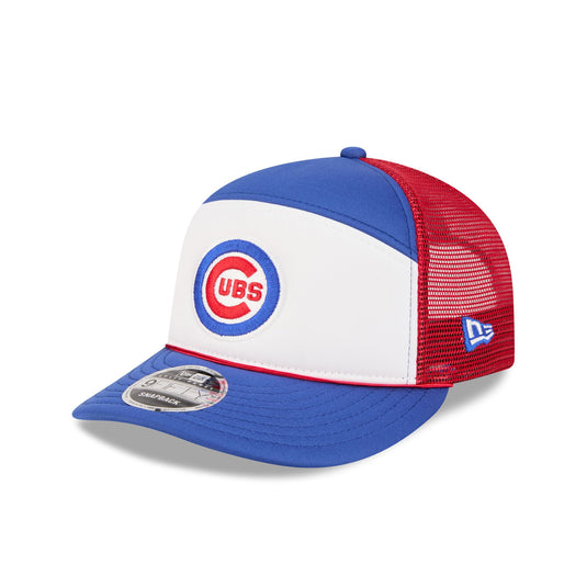 Chicago Cubs Blocked Split Panel 9FIFTY Trucker Hat - New Era Cap