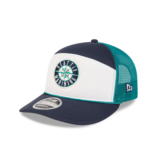 Seattle Mariners Blocked Split Panel 9FIFTY Trucker Hat - New Era Cap