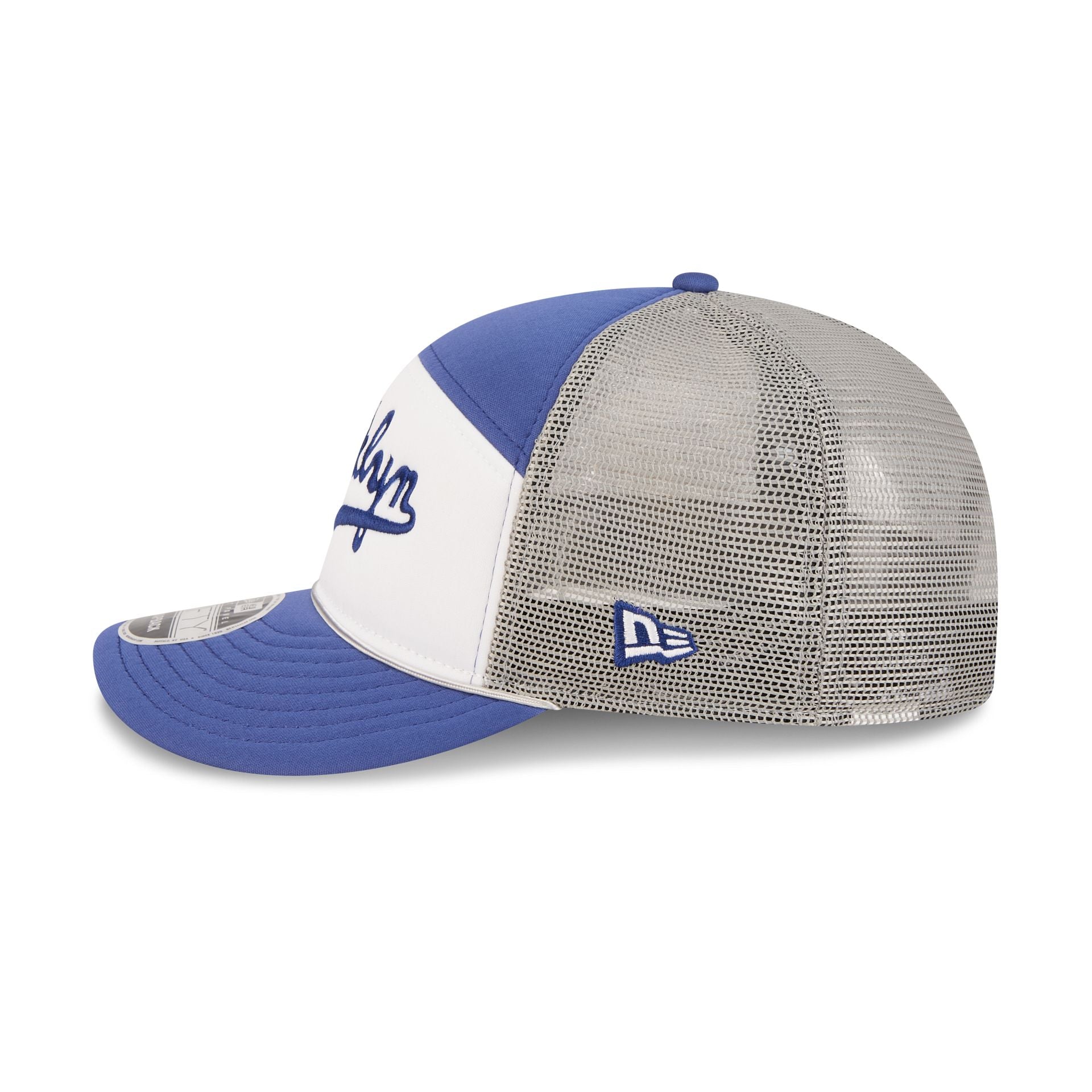 Brooklyn Dodgers Blocked Split Panel 9FIFTY Trucker Hat