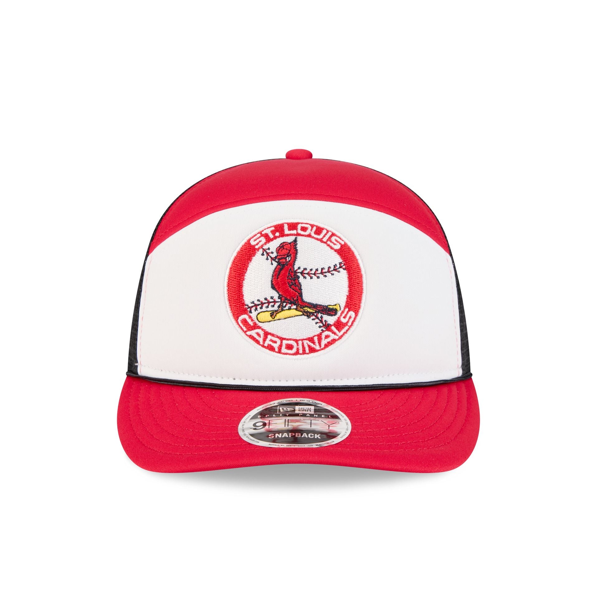 St. Louis Cardinals Blocked Split Panel 9FIFTY Trucker Hat