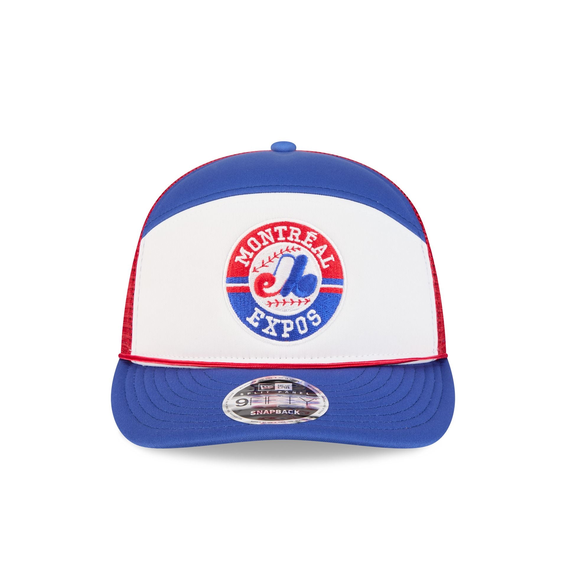 Montreal Expos Blocked Split Panel 9FIFTY Trucker Hat