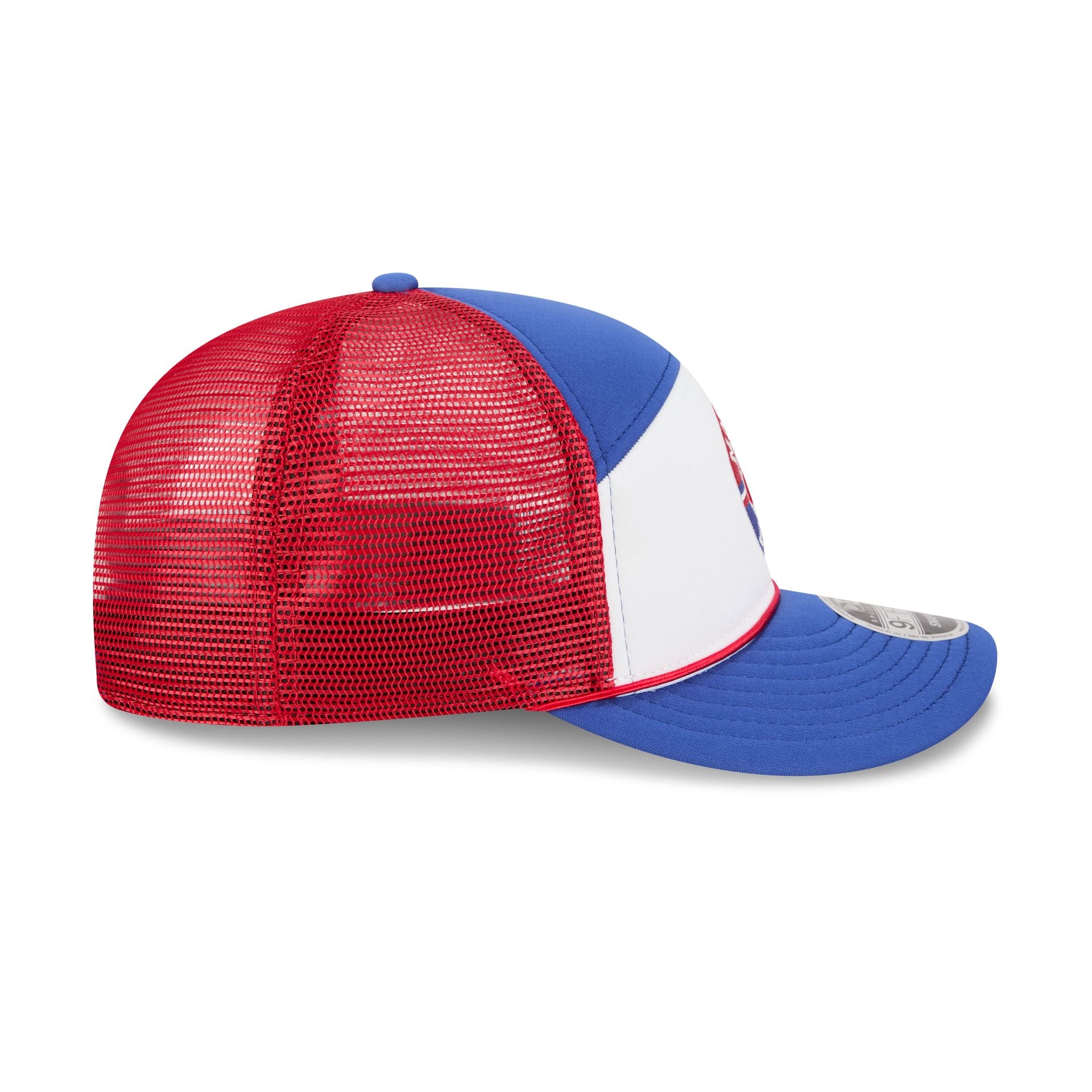 Montreal Expos Blocked Split Panel 9FIFTY Trucker Hat