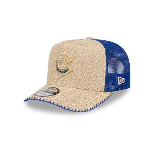 Chicago Cubs Beaded Canvas 9FIFTY A-Frame Trucker Hat - New Era Cap